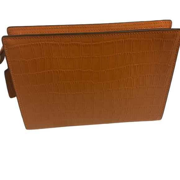 NWT_Coach washed Orange Croc-Embossed Leather. - Picture 2 of 5